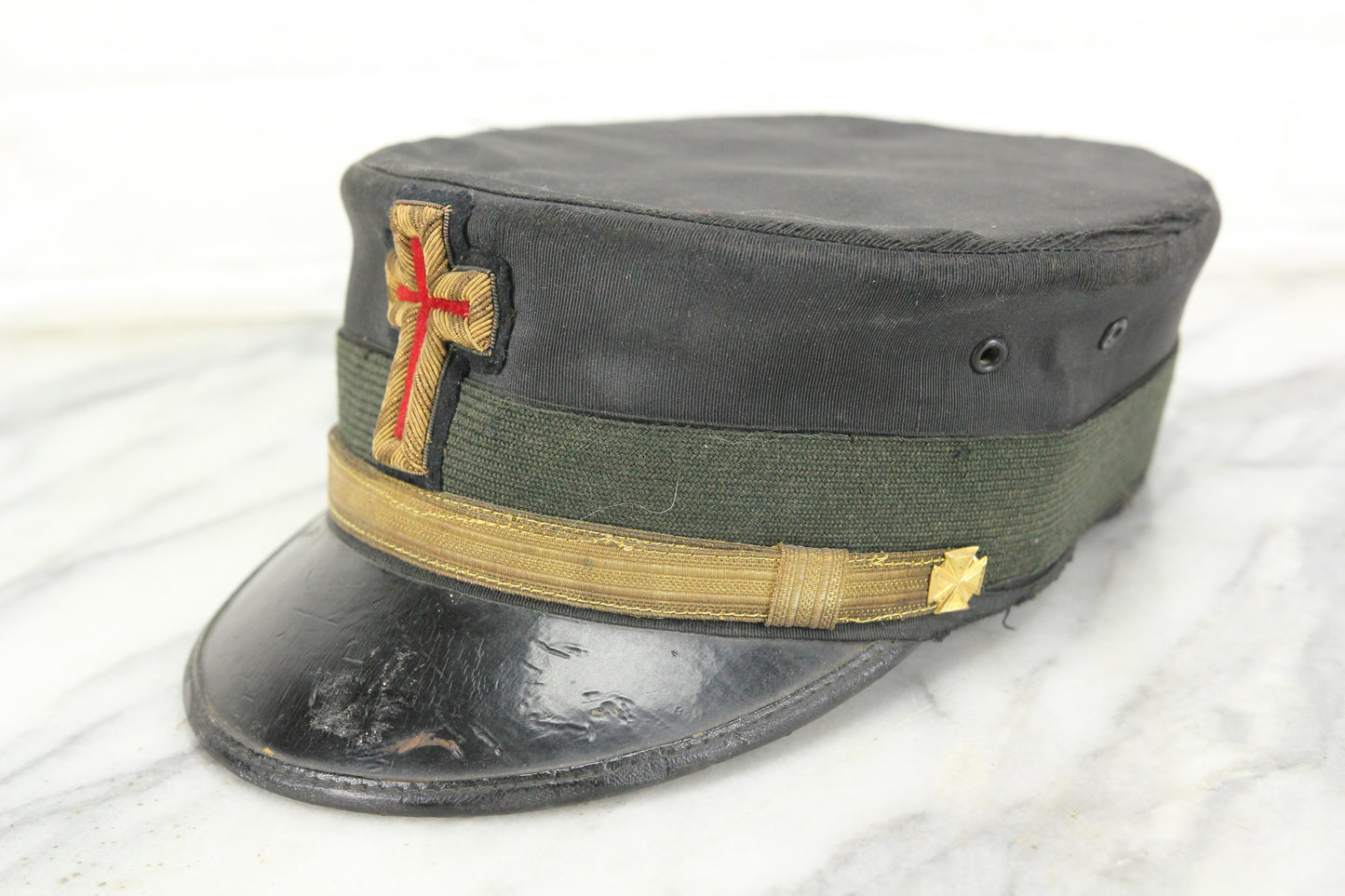 Ames Sword Company Knights Templar Masonic Hat, Size 7-3/8
