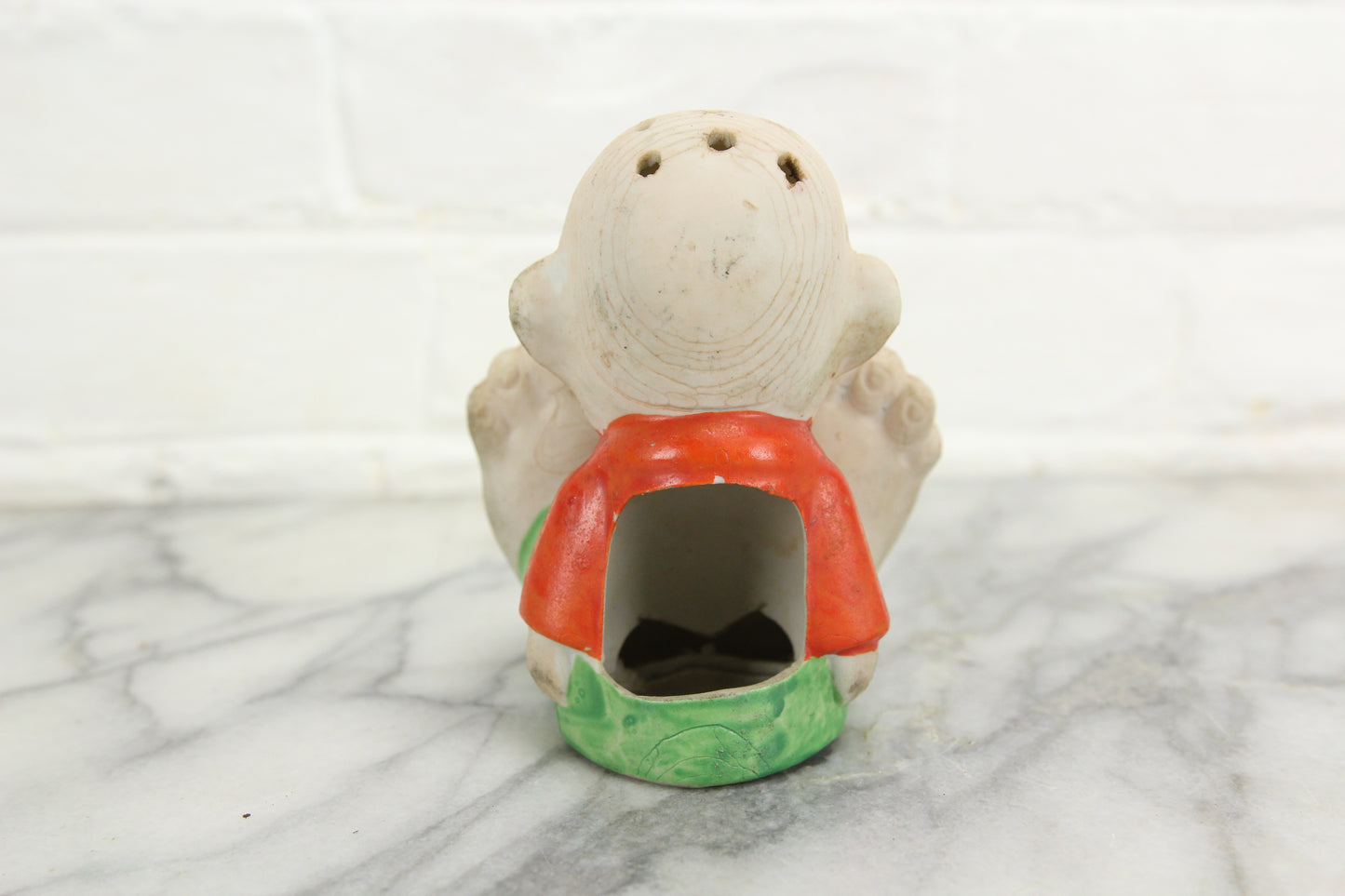 Cheeky Smiling Feet Japanese Bisque Cone Incense Burner