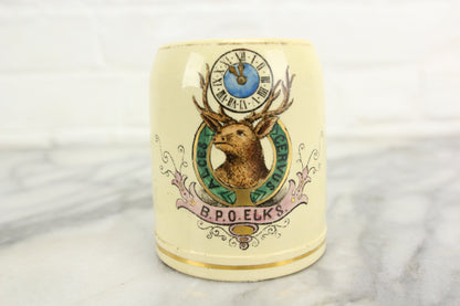 Benevolent and Protective Order of Elks Ceramic Mini Mug, Made in Germany