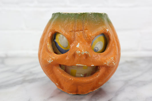 Papier-Mache Halloween Pumpkin Jack-O-Lantern #2