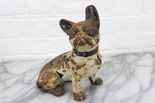 Cast Iron Boston Terrier Dog Door Stop