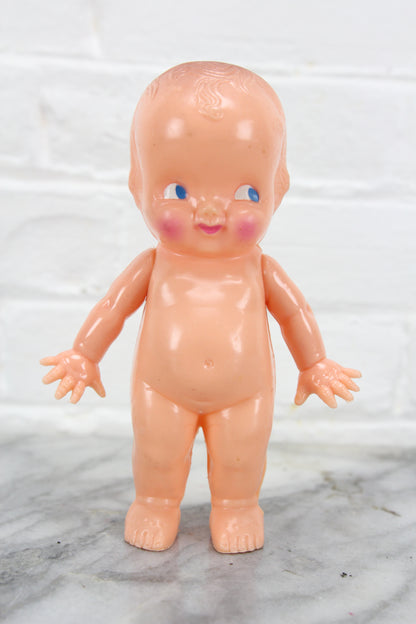 Hard Plastic Kewpie-Like Doll by Irwin, 6"