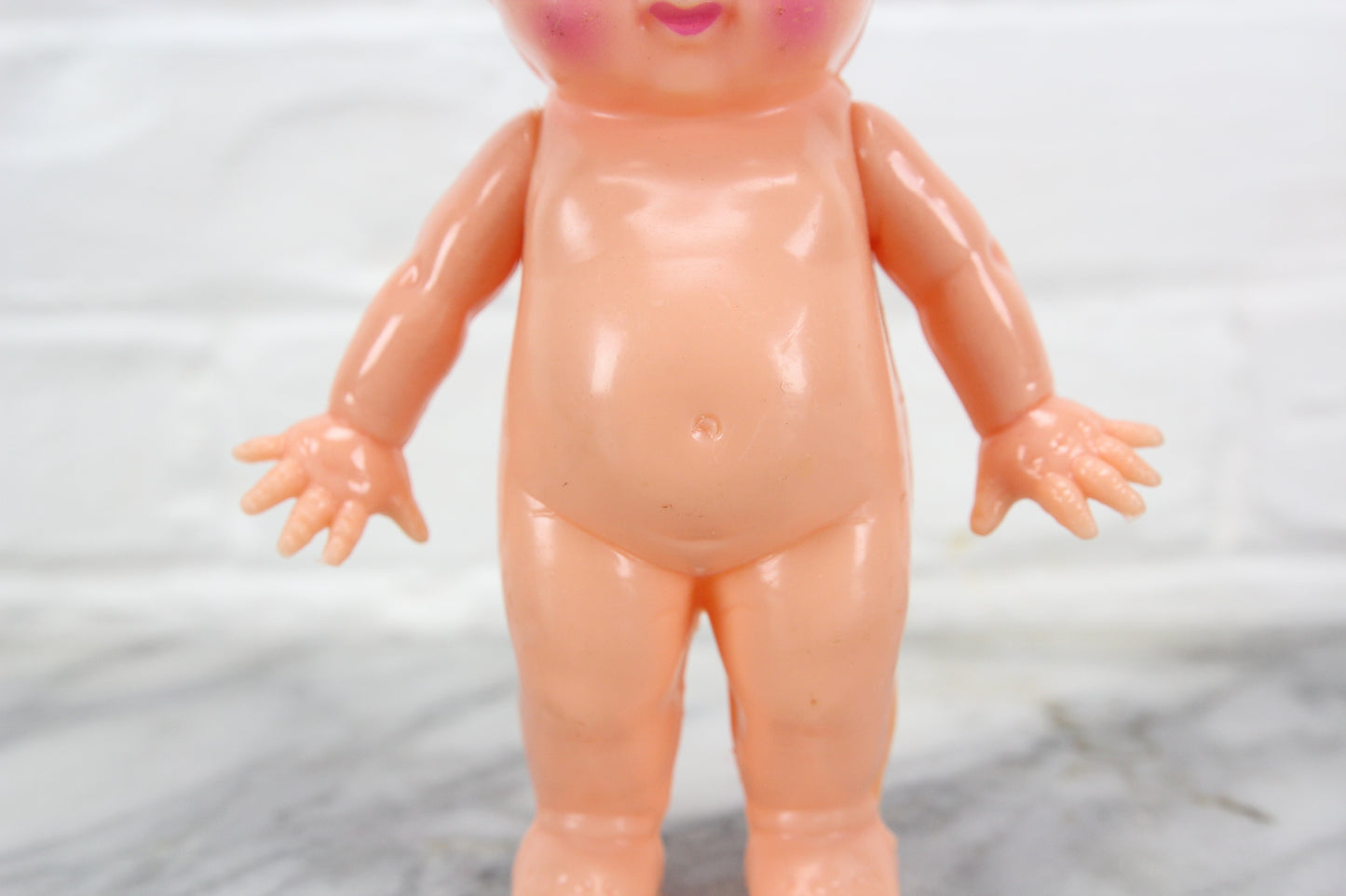 Hard Plastic Kewpie-Like Doll by Irwin, 6"