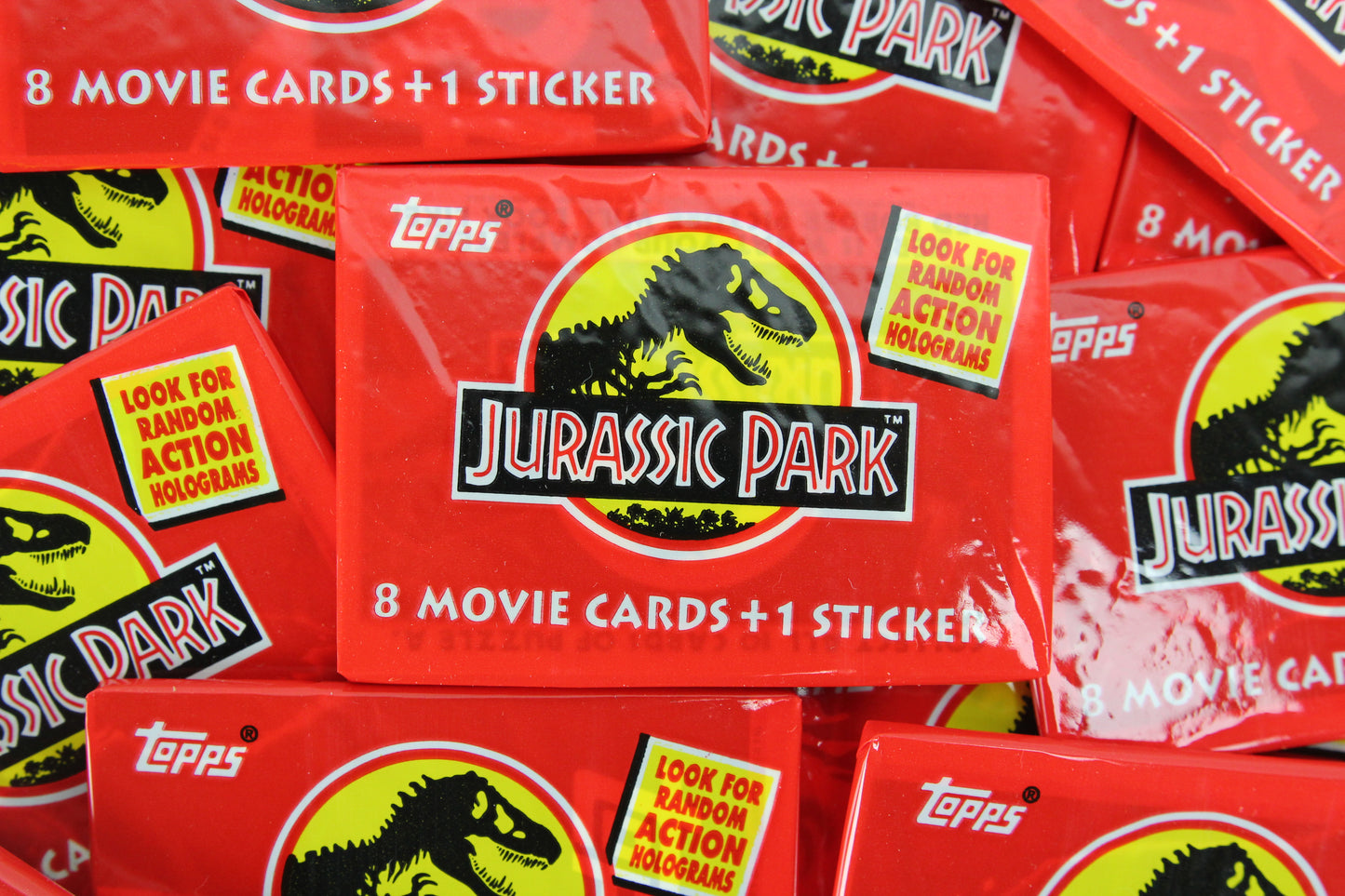 Topps Jurassic Park Collectible Trading Cards, One Pack, 1993