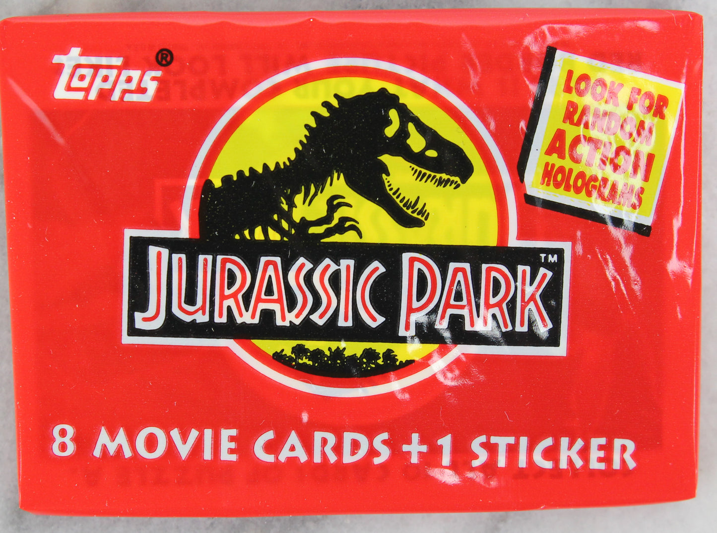 Topps Jurassic Park Collectible Trading Cards, One Pack, 1993