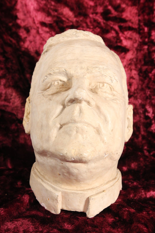 Plaster Bust of a Priest, Signed Gurdon Brewster, 1969