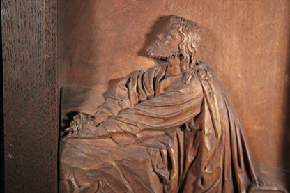 Jesus Praying in Gethsemane Woodcarving by Alois Lang, 1934