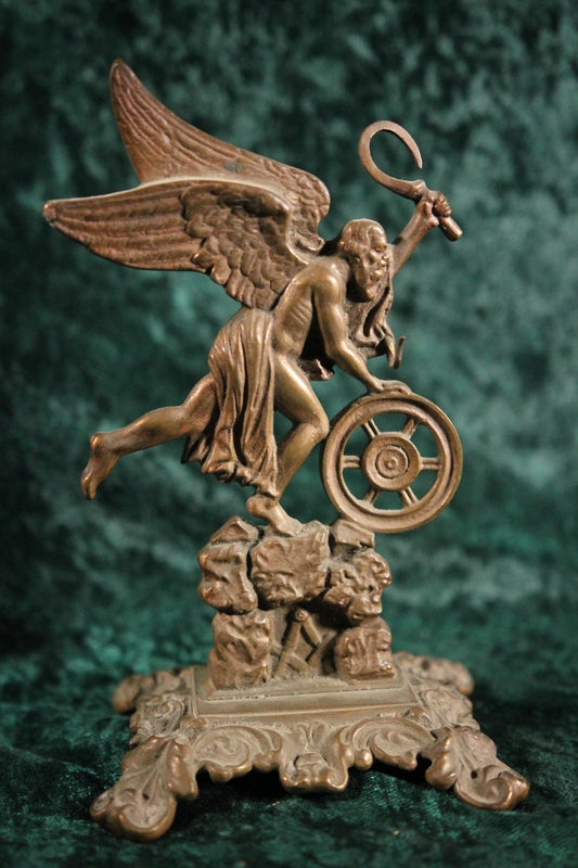 Masonic Father Time Brass Pocket Watch Stand