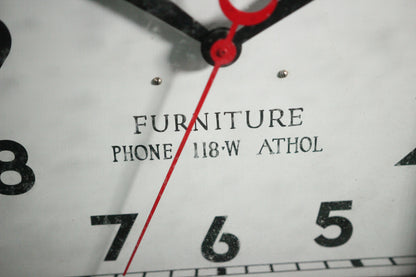 J.F. Higgins & Co. Funeral Directors Clock, Athol, Mass