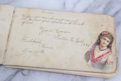 John's Autograph and Poetry Album Dating to the 1880s