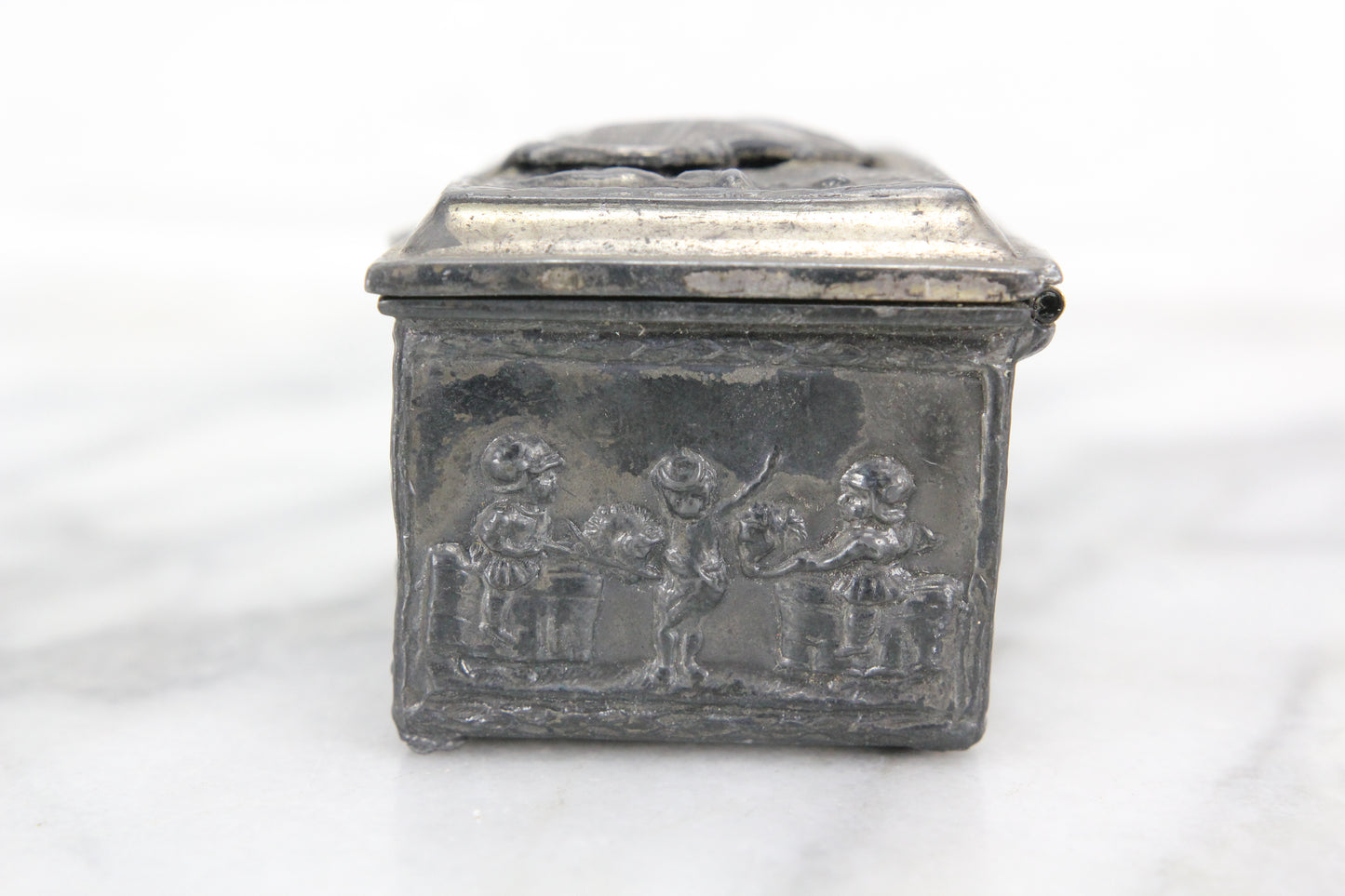 Metal Keepsake Ring Box with Washington's Mansion, Mount Vernon