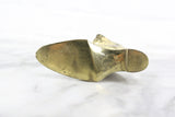 Metal Brass-colored Shoe Souvenir from Portland, Maine