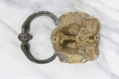 Heavy Brass Lion Door Knocker, Made in England