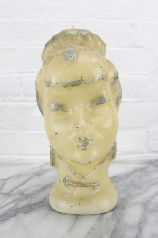 Asian Woman Bust Candle