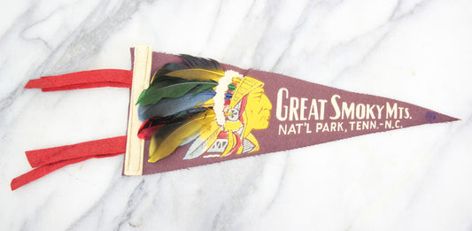 Great Smoky Mountains National Park Souvenir Pennant - 11.5"