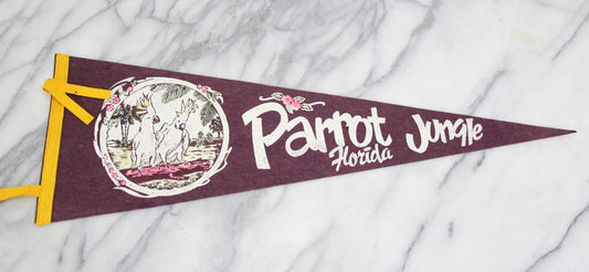 Parrot Jungle, Florida Souvenir Pennant - 27"