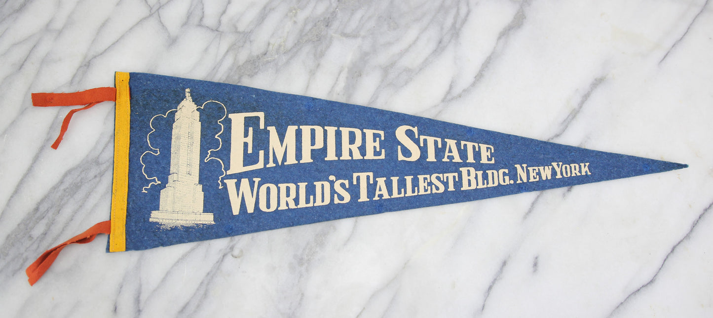 Empire State Building, New York City, New York Souvenir Pennant - 26"