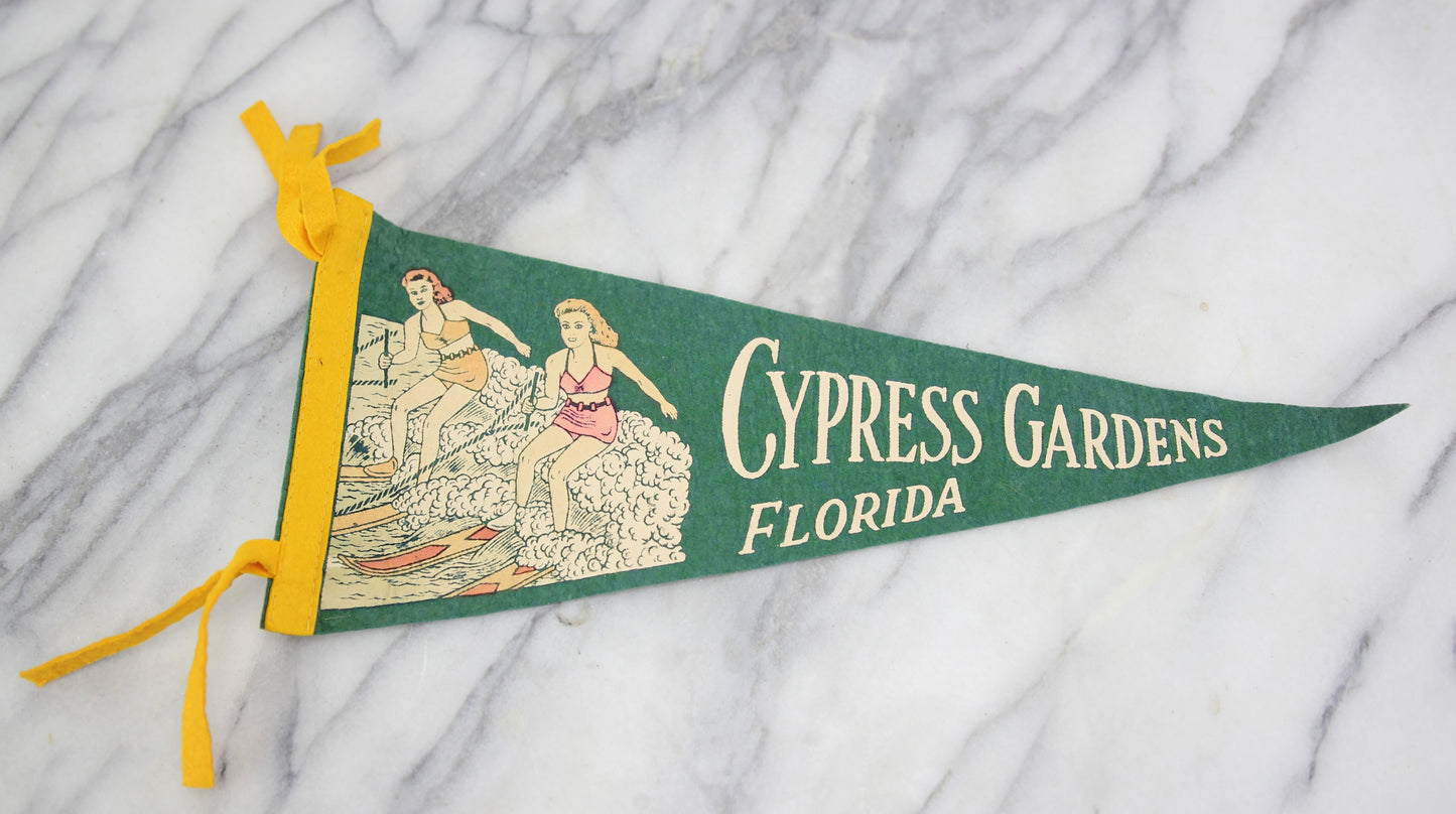 Cypress Gardens, Florida Souvenir Pennant - 16.5"