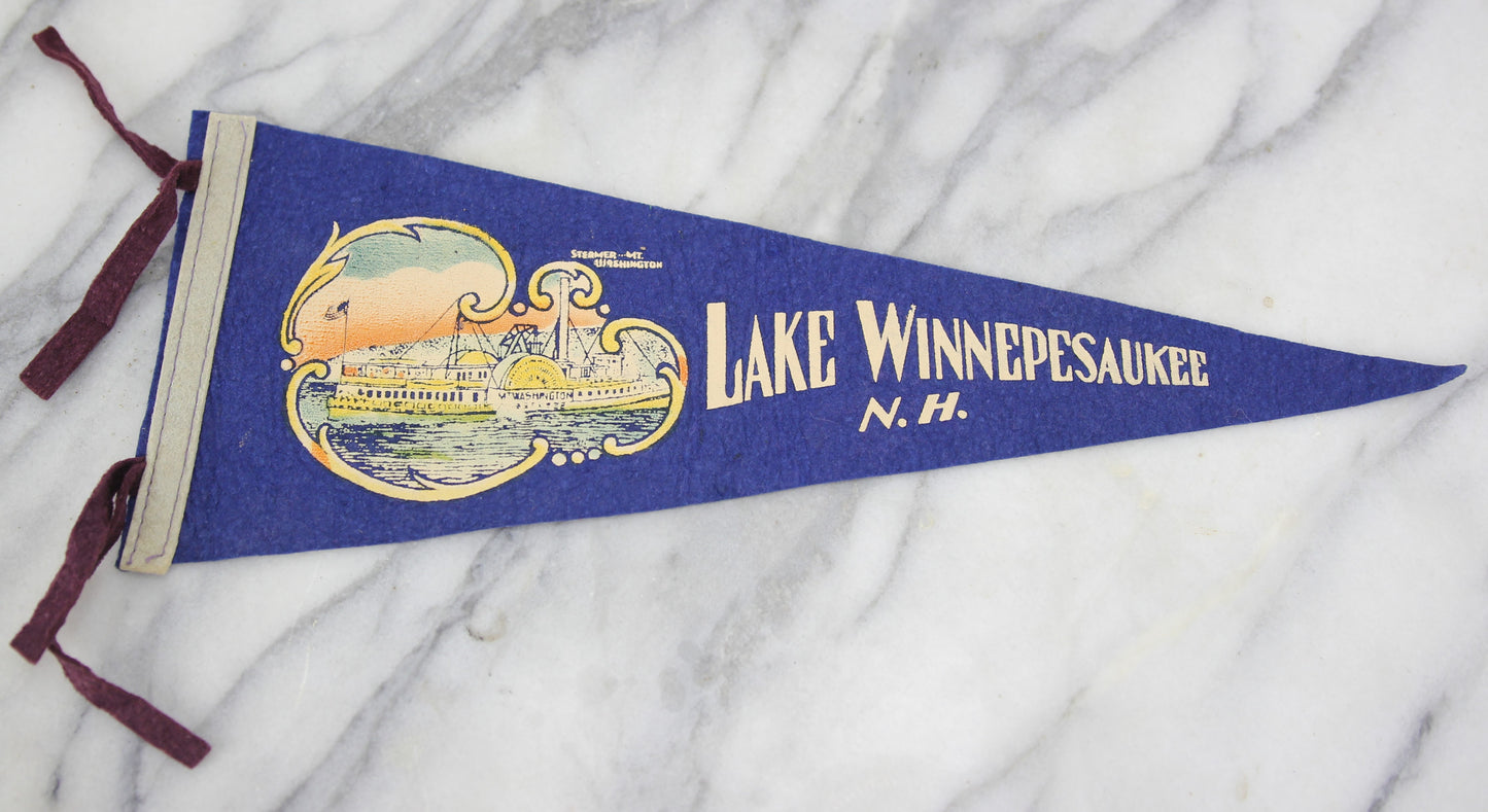 Lake Winnepesaukee, New Hampshire Souvenir Pennant - 16.5"