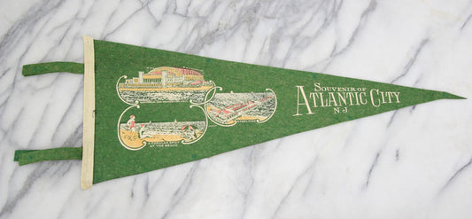 Atlantic City, New Jersey Souvenir Pennant - 27"