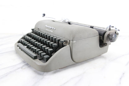 Remington Travel-Riter Portable Typewriter with Case, Made in Holland, 1957