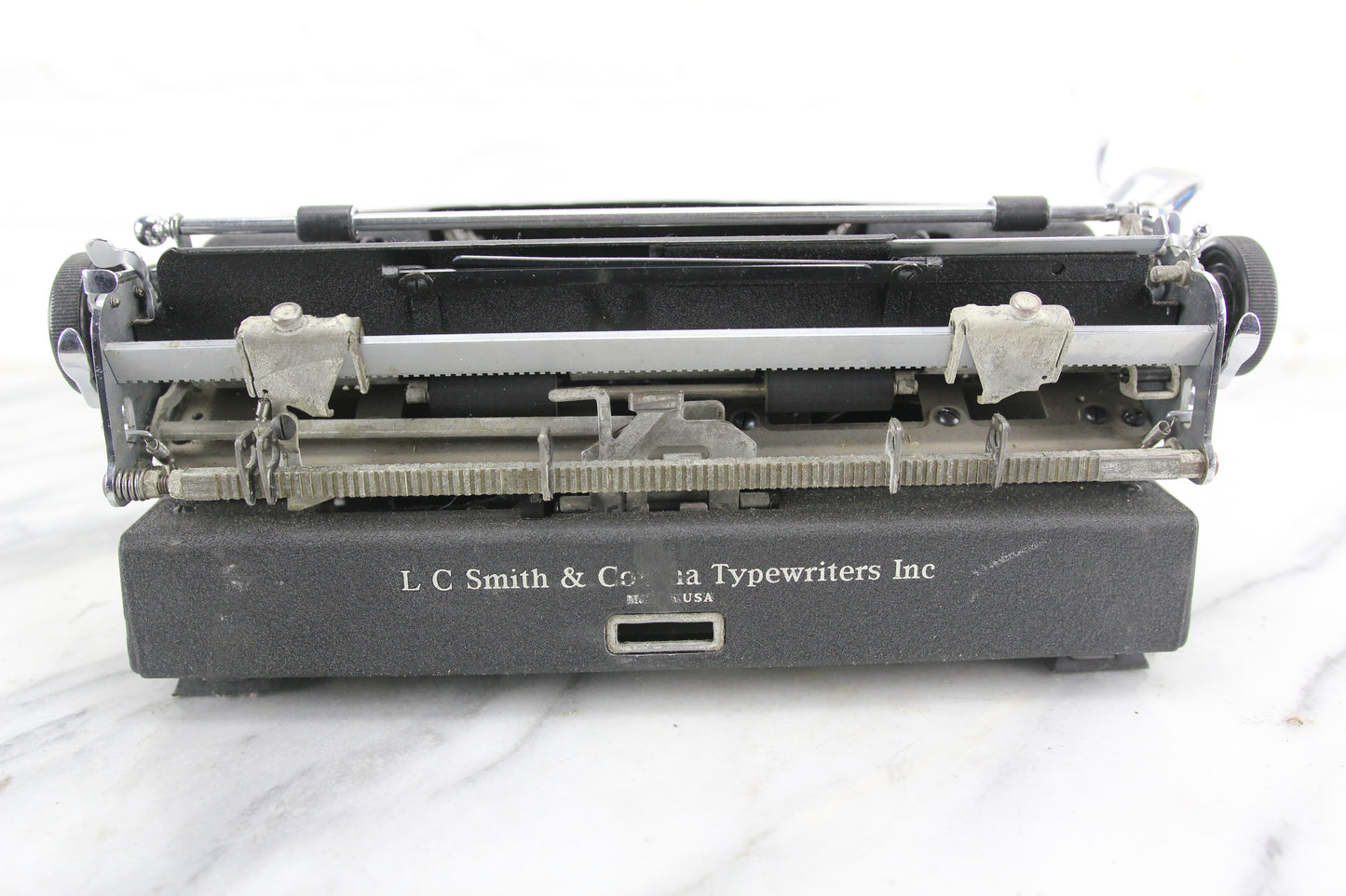 Smith Corona Silent Portable Typewriter with Case, Made in USA, 1939