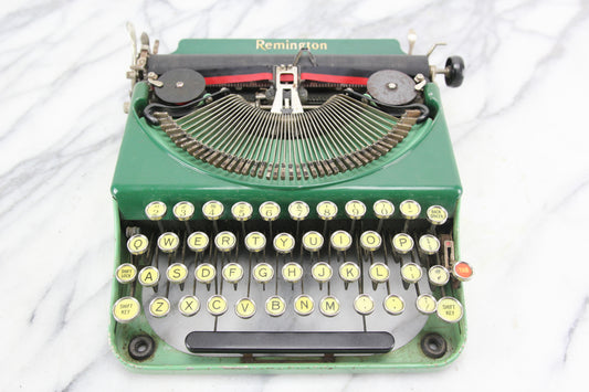 Remington Portable #2 (Green and Seafoam), Made in USA, 1928