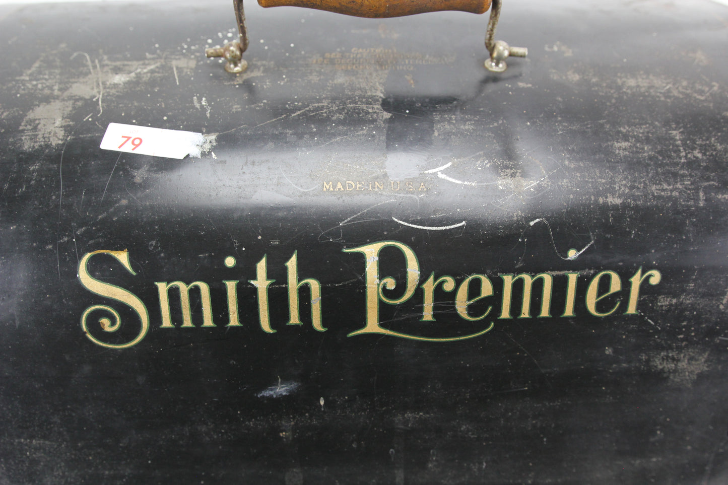 Smith Premier No. 5 Upright Typewriter with Case, Made in USA, 1902
