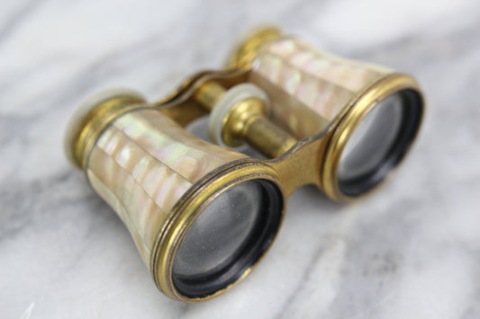 Le Maire Fabt (FT) Mother of Pearl and Brass Opera Glasses, Paris