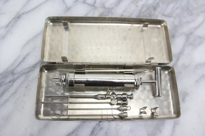 Antique B-D Yale Medical Syringe Kit in Case, Patented October 22, 1901