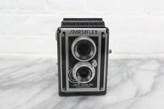 Spartaflex Twin Lens Reflex (TLR) Camera by Spartus Camera Corp., Chicago, IL