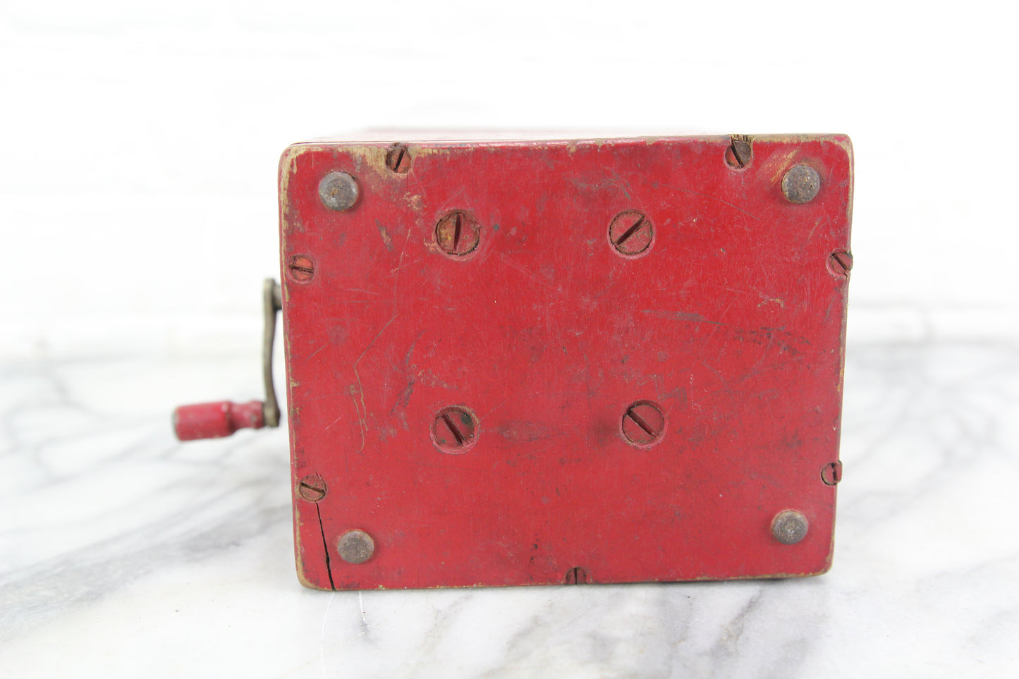 Wooden Hand Crank Mining Dynamite Igniter Detonator Box