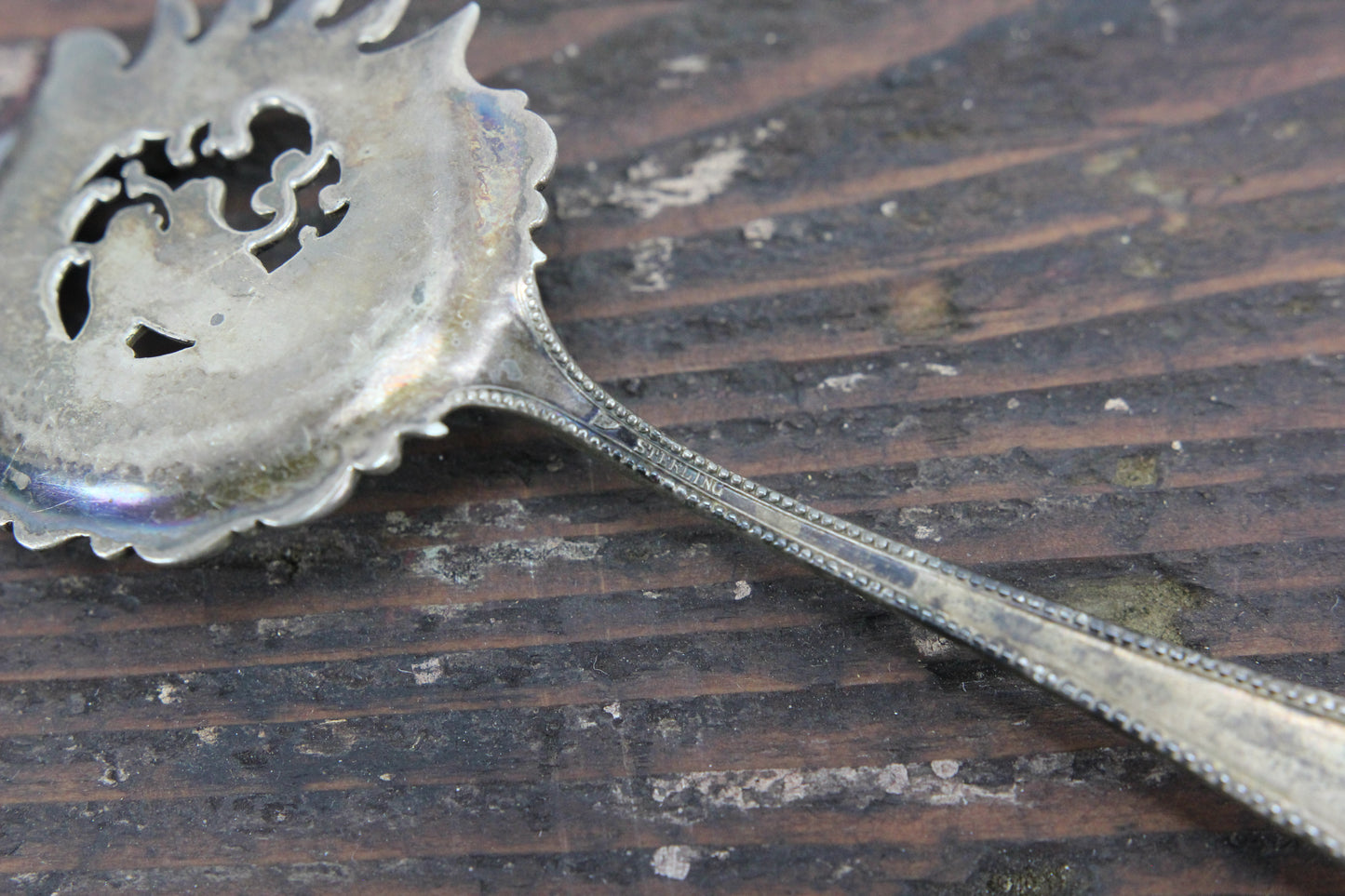 Hayden Wheeler Sterling Silver Cucumber Spoon with Dragon