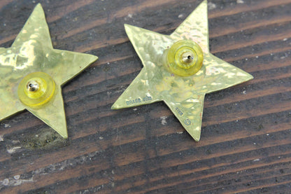 Jeep Collins Sterling Silver and Brass Star Earrings