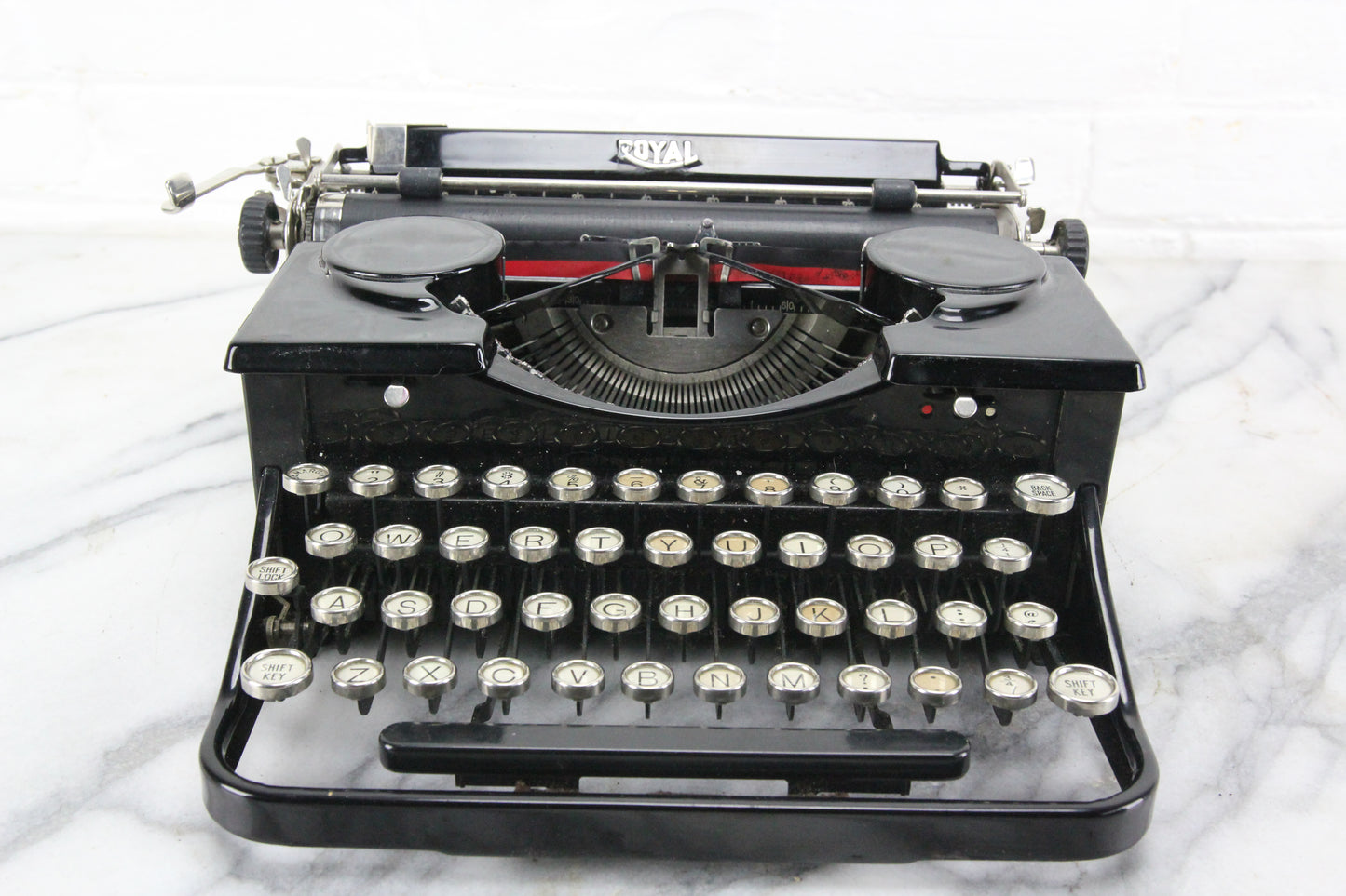 Royal Model "P" Portable Typewriter with Case, Made in USA, 1931
