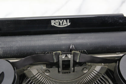 Royal Junior Portable Typewriter with Case, Made in USA, 1937