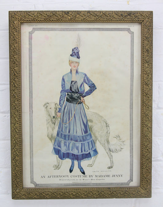 Fashion Print of Woman with Dog for Woman's Home Companion, 1915 - 12.5 x 16.5"