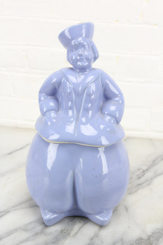 Blue Dutch Character Ceramic Cookie Jar