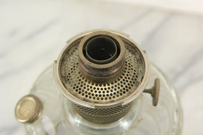 Nu-Type Model B Aladdin Kerosene Oil Lamp with Washington's Drape Pattern and Chimney