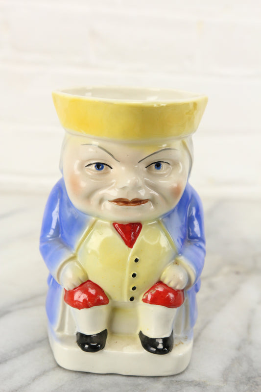 Cheeky Filipot Toby Mug Jug Creamer - Made in Czechoslovakia