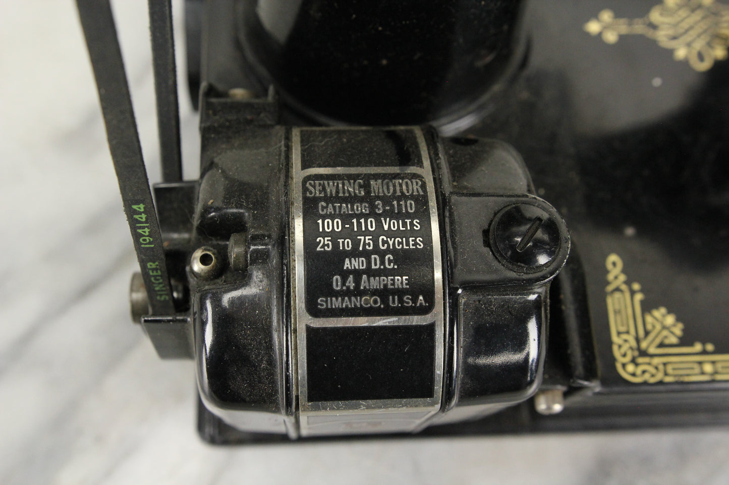 Model 221 Featherweight Sewing Machine by The Singer Manufacturing Co., 1933