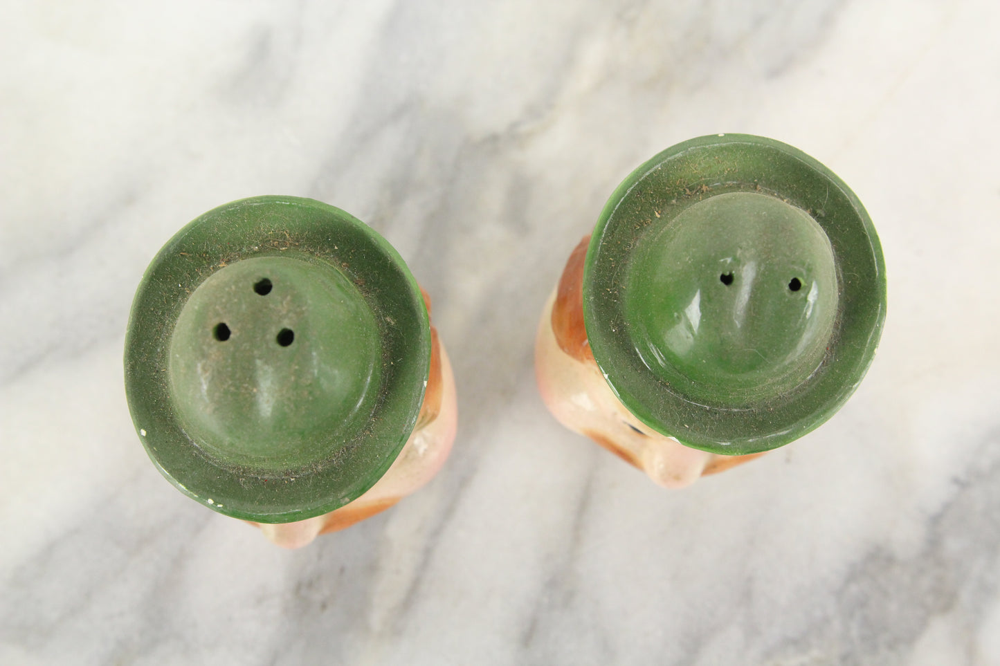 Cheeky Irish Man Porcelain Salt and Pepper Shakers, Made in Japan