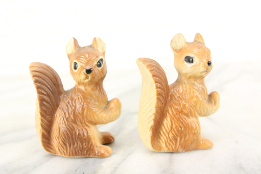 Squirrel Porcelain Salt and Pepper Shakers