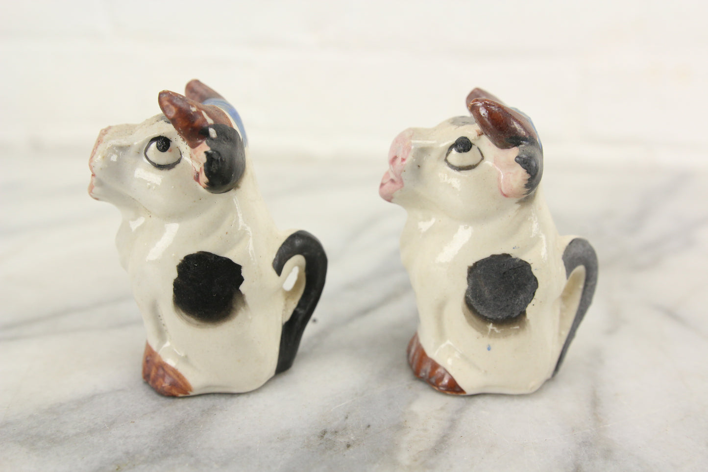 Bull Cow Porcelain Salt and Pepper Shakers, Made in Japan