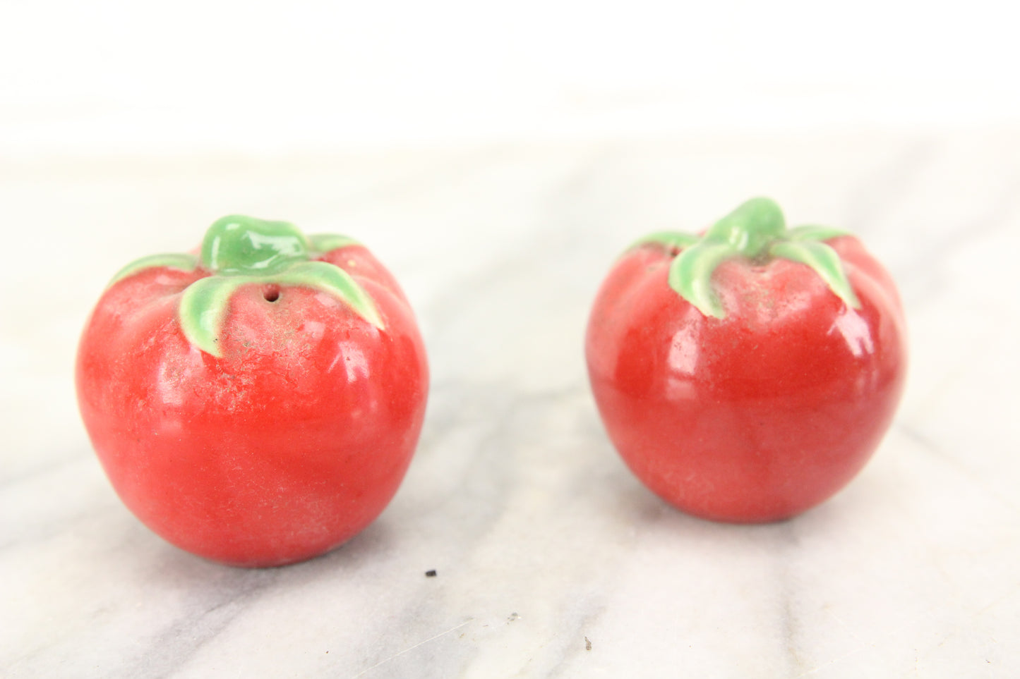 Tomatoes Porcelain Salt and Pepper Shakers