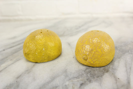 Lemons Chalkware Salt and Pepper Shakers