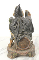 Ceramic Boy on Barrel of Beer Austrian Statue Sculpture