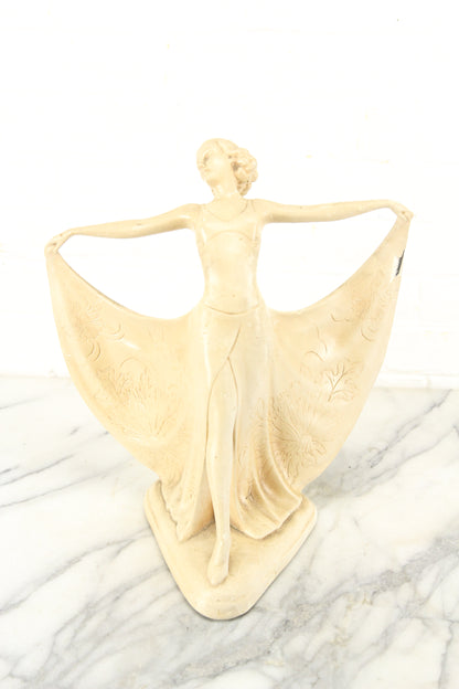Chalkware Statue of Dancing Woman