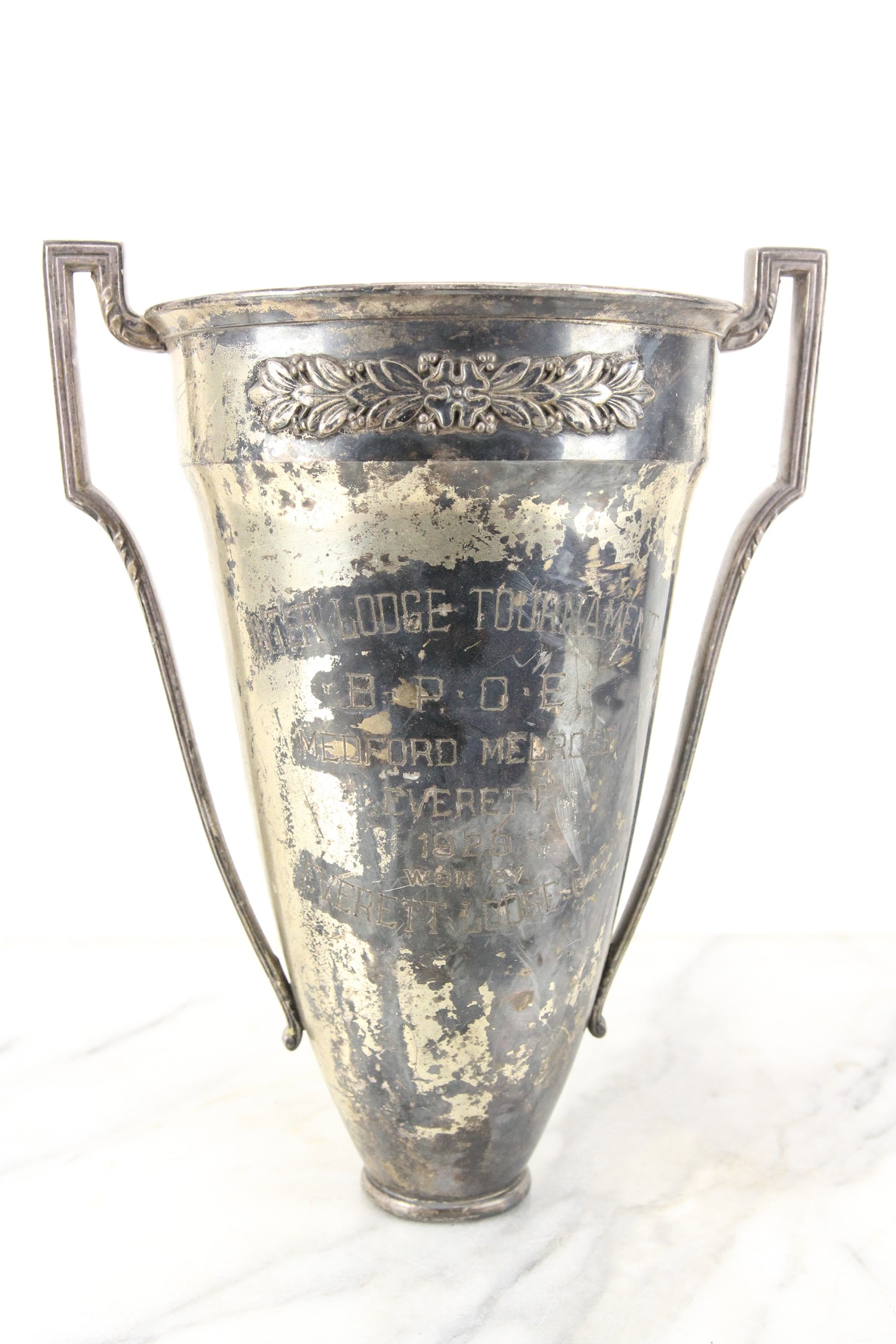 Medford, Melrose, and Everett Elks Inter Lodge Tournament Trophy, 1929