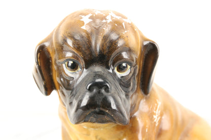 Chalkware Boxer Puppy Statue